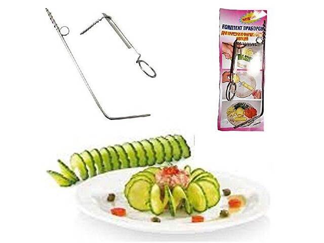 Набор из 2 ножей для карвинга декора овощей и фруктов и фаршировки - Фото 3