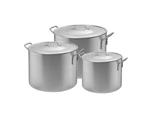 Набор из 3 кастрюль-казанов алюминиевых 30, 40, 50 л Zauberg