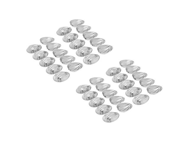 Набір з 40 металевих порційних формочок для випічки печива Горішки з ребристою поверхнею - Фото 5