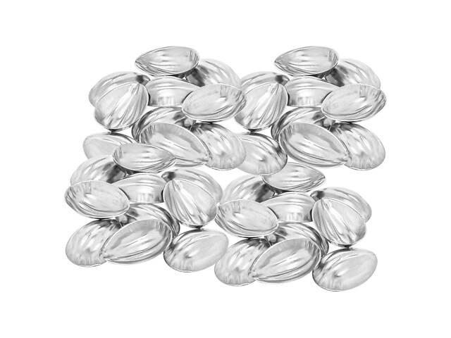 Набір з 40 металевих порційних формочок для випічки печива Горішки з ребристою поверхнею - Фото 6