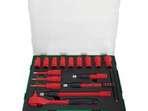 Набор изолированного инструмента TOPTUL VDE 1/2' 16ед. (6-гр.) GZC1609