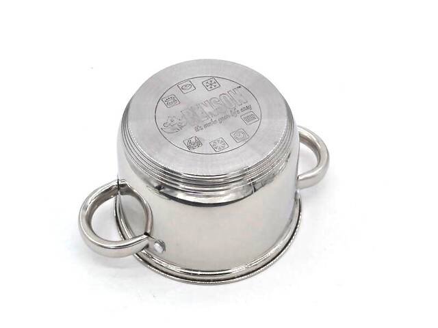 Набір каструль Benson BN-199 6 предметів сріблястий - Фото 4