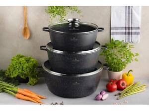 Набір каструль Edenberg EB-8151 6 предметів чорний