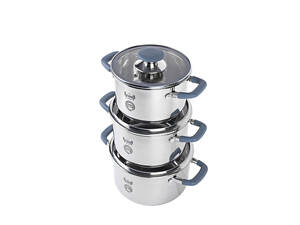 Набір каструль Krauff MasterChef 26-238-089 6 сріблястий предмет