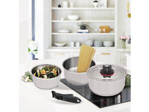 Набір каструль зі зйомною ручкою Maestro MR-3531-5 5 предметів