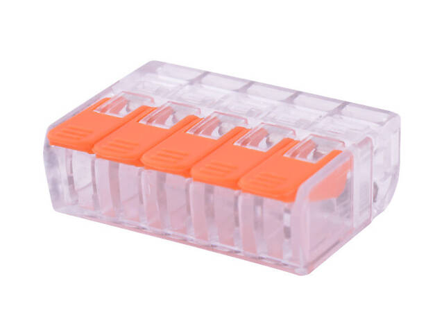 Набір клем 1-2,5мм.кв 32А 1⇒4 сполучна одинарна 21,5х29,2х9,5мм (5шт) [p0660106] e.lc.pro.aw.pl.5 E.NEXT - Фото 2