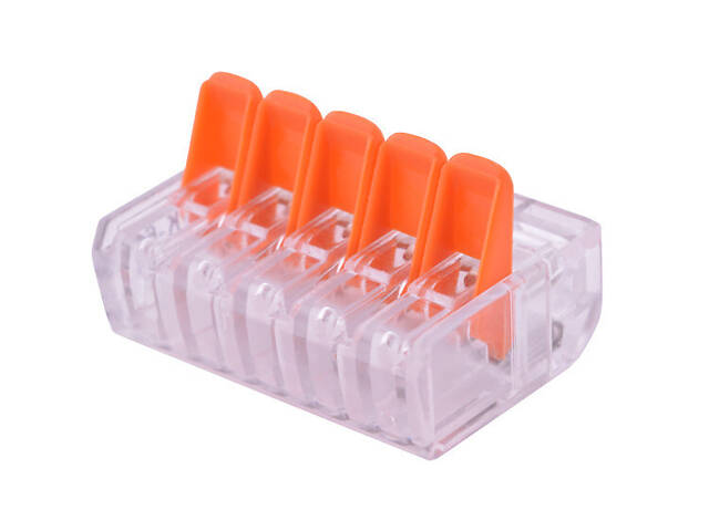 Набір клем 1-2,5мм.кв 32А 1⇒4 сполучна одинарна 21,5х29,2х9,5мм (5шт) [p0660106] e.lc.pro.aw.pl.5 E.NEXT - Фото 3