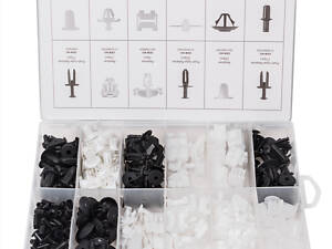 Набор клипс 270 предметов (BENZ), пластиковом органайзере Forsage F-01Z0231