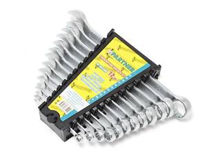 Набор ключей комбинированных 12 предметов(6,8,10,12-19,22), в пластиковом держателе Partner PA-3012MP