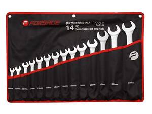 Набор ключей комбинированных 14 предметов (10,12-19,21,24,27,30,32мм)на полотне Forsage F-5141