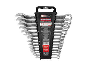 Набор ключей комбинированных 14пр. (10, 12-19, 22, 24, 27, 30, 32мм) в пластиковом держателе FK-5141MP