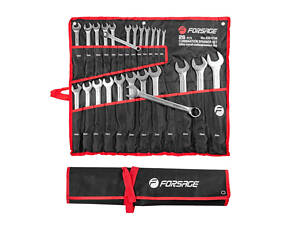 Набор ключей комбинированных 26 предметов (6-25, 27, 28, 30, 32, 36мм) на полотне Forsage F-5261P36