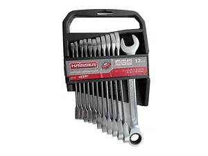 Набір ключів комбінованих з тріскачкою Haisser Сold Stamped 48485 127400 12 предметів