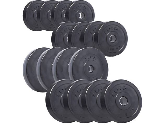 Набор композитных дисков Elitum Titan 40 кг для гантелей и штанг - Фото 1