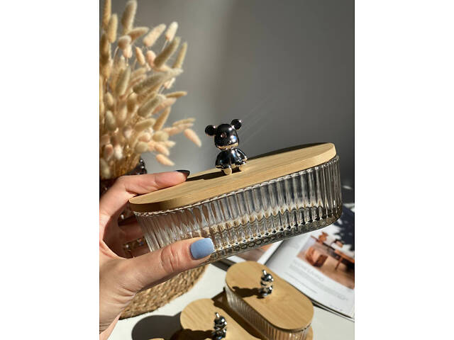 Набір цукерниць на підставці Olens Два ведмеді 102-625 350 мл - Фото 3