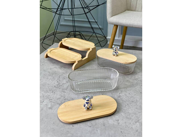 Набір цукерниць на підставці Olens Два ведмеді 102-625 350 мл - Фото 7