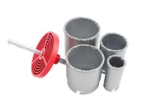 Набор корончатых сверл по плитке Intertool 4 шт. (33 53 67 73 мм) (SD-0429)