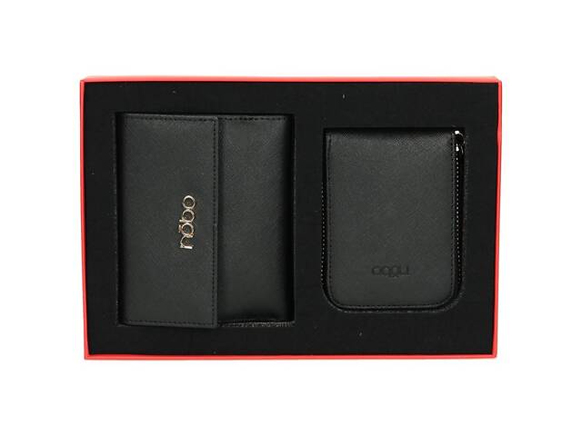 Набір гаманців та картхолдер NOBO NSET-W02-C020 Чорний - Фото 1