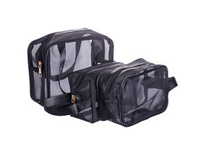 Набір косметичок 3 штуки 21*10*20 см/ 21*7*12 см/18*8.5*12 см