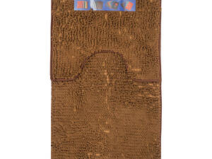 Набір килимків для ванної кімнати Kornel 50х80/40х50 см 2 шт Коричневий