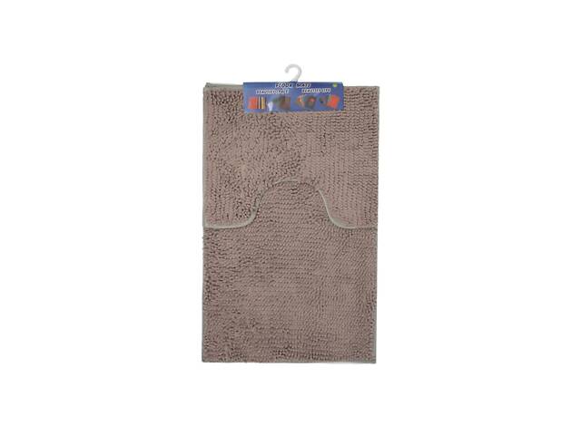 Набір килимків для ванної кімнати Kornel 50х80/40х50 см 2 шт Сірий - Фото 1