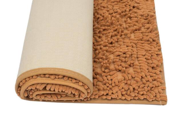 Набір килимків для ванної кімнати Kornel 50*80/40*50 см 2 шт Темно-бежевий - Фото 4
