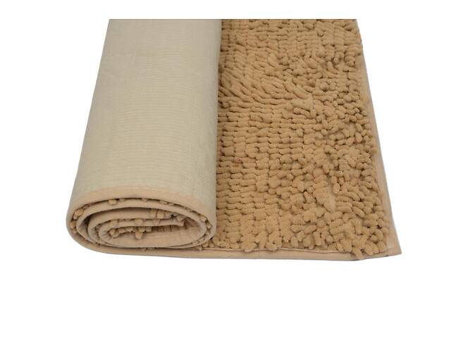 Набір килимків для ванної кімнати Kornel 50х80/40х50 см 2 шт Світло-коричневий - Фото 4