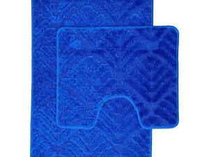 Набір килимків для ванної кімнати Vezzer Standart VZS6505CROCUS 2 предмети темно-синій