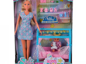 Набор кукольный Steffi Сладкие сны с светящейся в темноте девочкой и кроватью Simba IG-OL185954