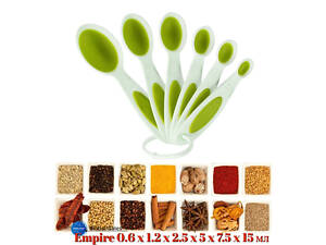 Набір ложок мірних Empire 0.6 x 1.2 x 2.5 x 5 x 7.5 x 15 мл (6 шт.) (8693)