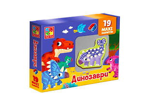 Набор магнитов MAXI 'Динозавры' Vladi Toys VT3106-23, 19 шт