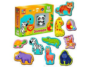 Набір магнітів MAXI 'Зоо' Vladi Toys VT3106-25, 18 шт