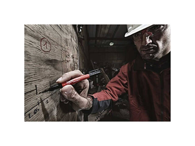 Набір маркерів Milwaukee INKZALL ультратонкий, синій, червоний, зелений, чорний, 4 шт (48223106) - Фото 8