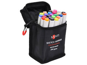 Набор маркеров Santi Акварельные 24 шт Разноцветный (391089)