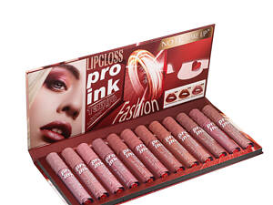 Набор матовых блесков для губ Note Make Up 12 штук
