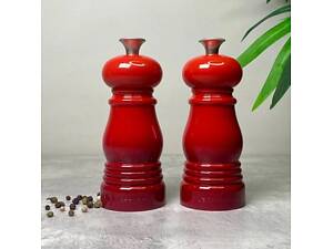 Набор мельниц для соли и перца Le Creuset Set of Pepper Mill Salt Mill 96002500060000 11 см 2 шт красный