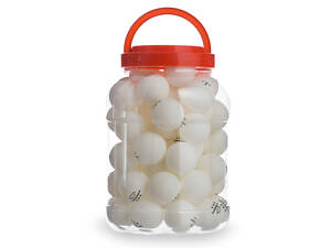 Набор мячей для настольного тенниса 60 штук в пластиковой банке WEINIXUN W92 (d-40мм, белый) (PT0594)