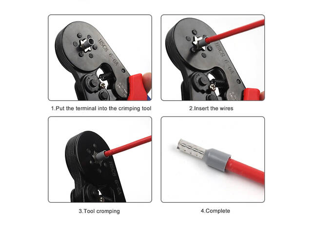 Набор наконечников (2120шт) и шестигранный обжимной инструмент HSC8 6-6 [DART.E4] TACTIX - Фото 9