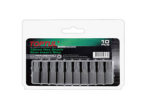 Набір насадок отверточних TOPTUL 10мм L30мм T40 10 од. FSEA1240G