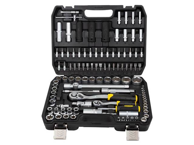 Набор насадок торцевых и биты 1/4' 1/2' 114шт CrV SIGMA (6003781) - Фото 2