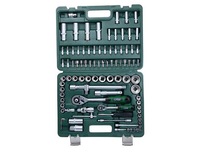 Набір насадок торцевих та біт 1/4', 1/2' 94шт (12 граней) GRAD (6004565) - Фото 3