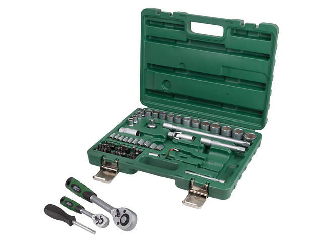 Набор насадок торцевых и бит 1/4', 1/2' 72шт GRAD (6004245) - Фото 2