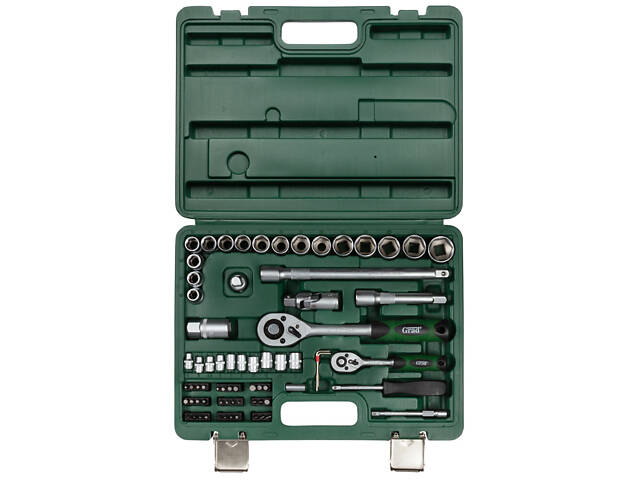 Набор насадок торцевых и бит 1/4', 1/2' 72шт GRAD (6004245) - Фото 5