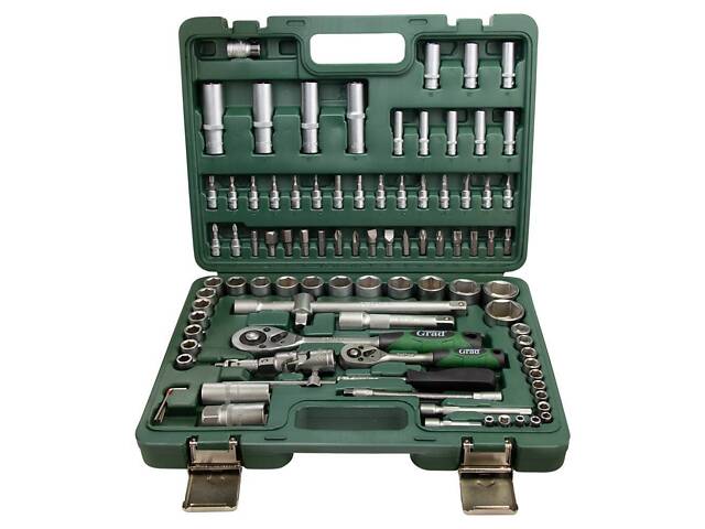 Набор насадок торцевых и бит 1/4', 1/2' 94шт GRAD (6004265) - Фото 4