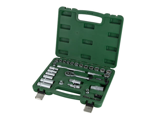 Набор насадок торцевых и бит 3/8' 39шт GRAD (6004105) - Фото 1