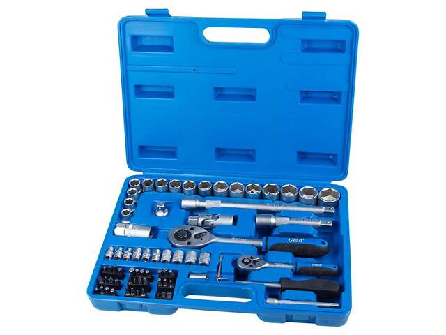 Набор насадок торцевых и биты 1/4', 1/2' 72шт Start GRAD (6003145) - Фото 1