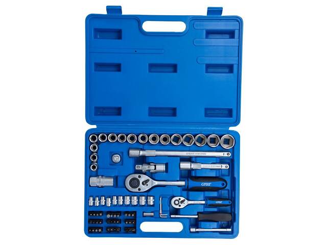 Набор насадок торцевых и биты 1/4', 1/2' 72шт Start GRAD (6003145) - Фото 4