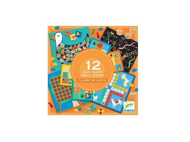 Набір настільних ігор Djeco 12 в 1 (DJ05218) - Фото 3