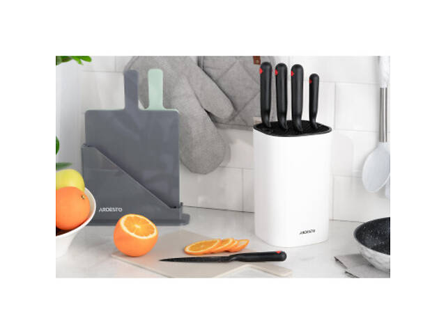 Набір ножів Ardesto Black Mars 5 шт Black (AR2105BR) - Фото 4