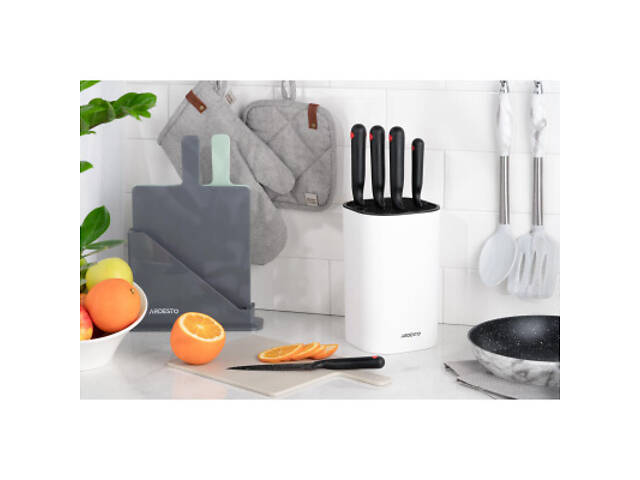 Набір ножів Ardesto Black Mars 5 шт Black (AR2105BR) - Фото 5